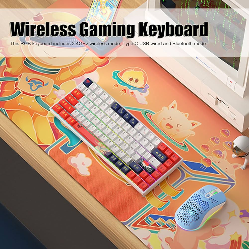 パソコン、キーボード Amazon.co.jp: 84 キー メカニカル キーボード、デスクトップ